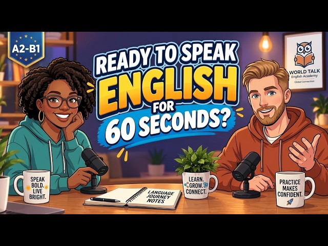 Can You Speak English for 60 Seconds | Daily Fluency Practice | ESL English Podcast