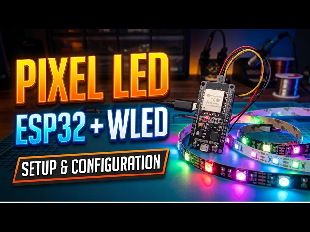 How to Install WLED on ESP32 & Control Addressable Pixel LEDs  Complete Setup & Guide