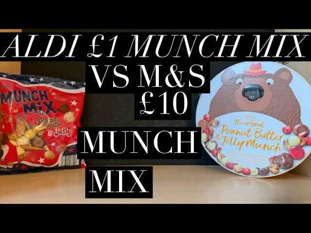 M&S £10 Peanut Butter Jelly Munch Vs Aldi £1 Munch Mix , M&S Peanut Butter & Jelly Munch Review