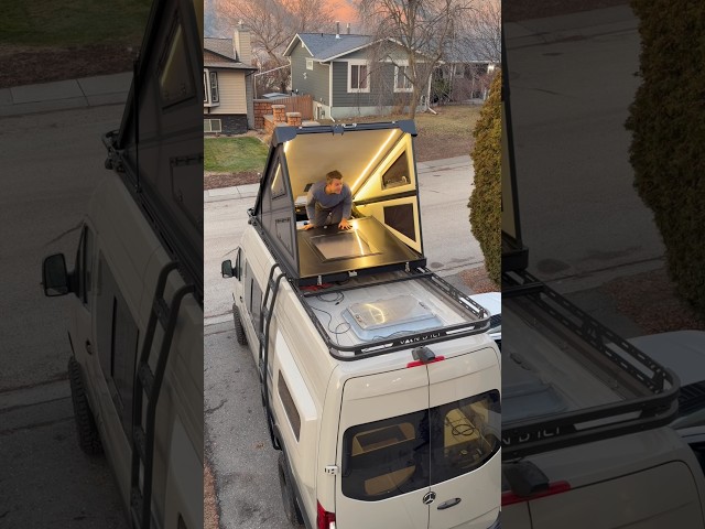 Carbon Fiber Roof Tent #fyp #vanlife #fyp