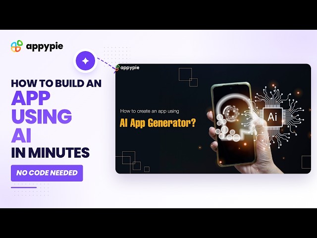 Build an App in Minutes Using AI 🤯 | Appy Pie AI App Builder Tutorial (No Code)