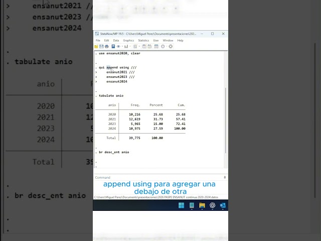¿Necesitas analizar información de diferentes años en una sola base de datos?