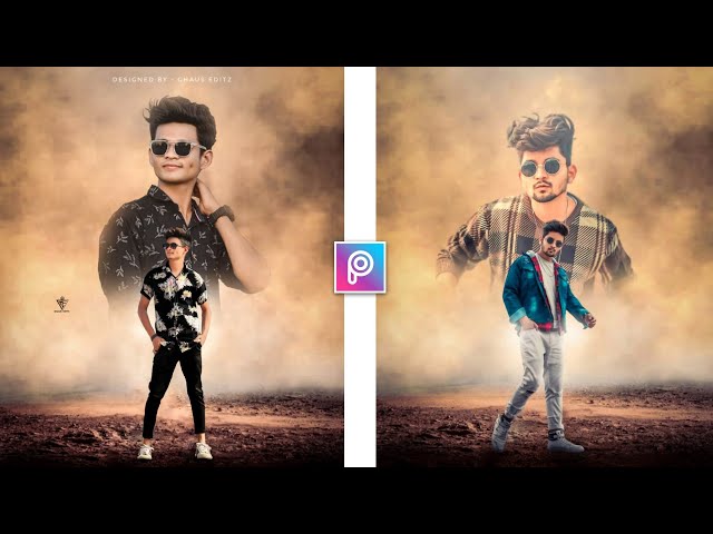 PicsArt Dual Photo Editing Picsart || Poster Photo Editing - Picsart Editing - Ghaus Editz