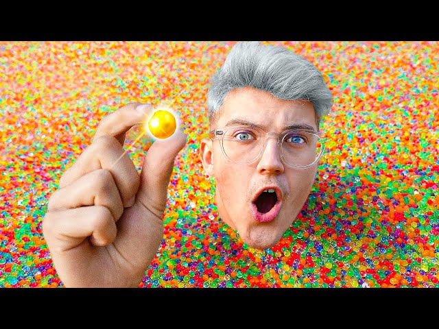 Le PREMIER qui TROUVE la PÉPITE d'OR dans la PISCINE d'ORBEEZ !