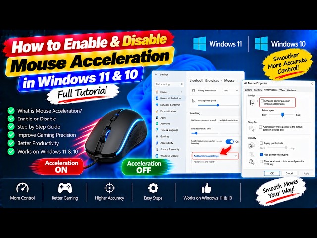 How to Enable & Disable Mouse Acceleration in Windows 11 & 10