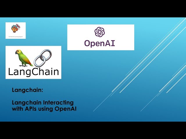 Langchain Interacting with APIs using OpenAI #datascience #machinelearning