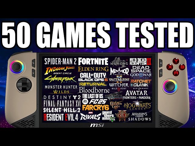 50 Games Tested On MSI Claw 8 - Is it Worth Buying?