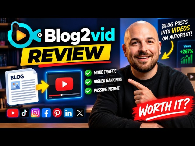 Blog2Vid Review: Turn Any Blog Into Videos Automatically? 🔴 Review + DEMO + OTO + BONUS