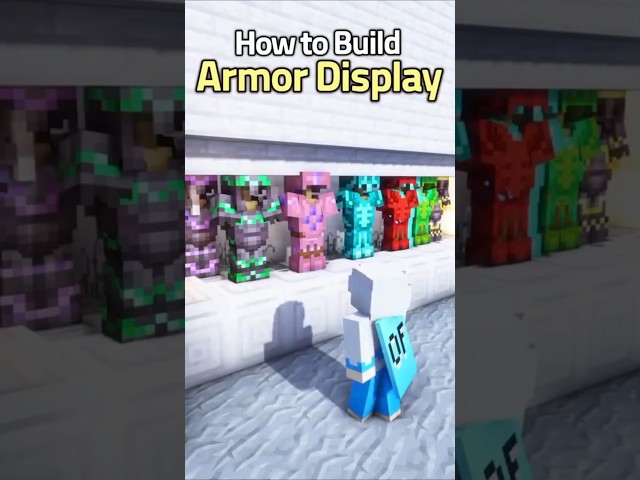 how to build Armor display in Minecraft  🔥Minecraft Armor Display Tutorial! #minecraftyoutube