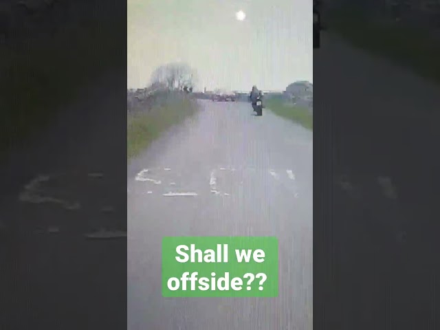Why we don't need to be offsiding on public roads.