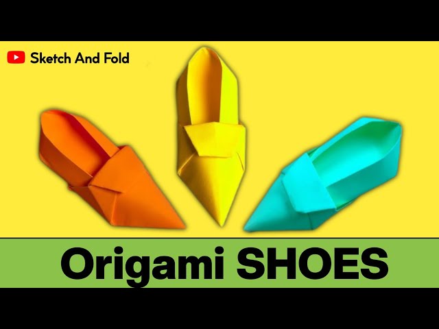 How To Make Origami Shoes | Easy Origami Paper Shoes