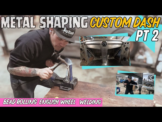 STEP BY STEP Metal Shaping a Custom Dash - Model A Roadster English Wheel, Bead Rolling, Wire Form!