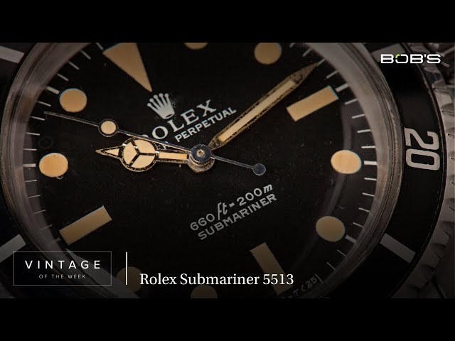 Vintage Rolex Submariner 5513 - Vintage of the Week Episode 25 | Bob's Watches