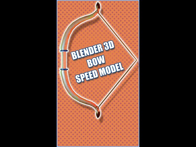 Blender Bow Speed Model #gamedev #shorts