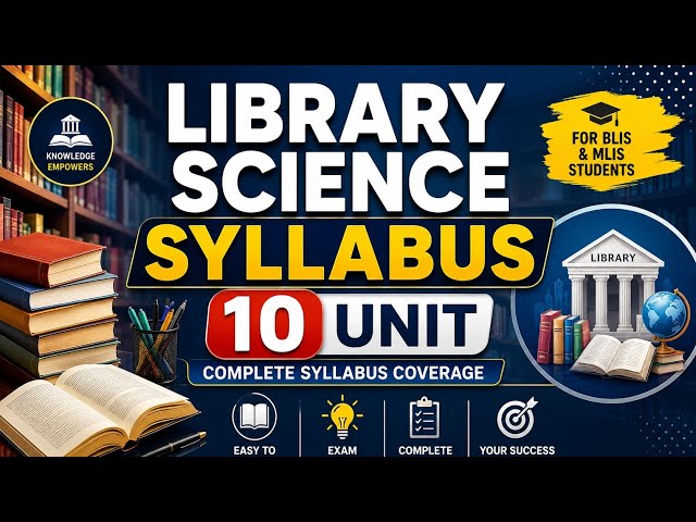 B.lib library and information science syllabus 10 unit 