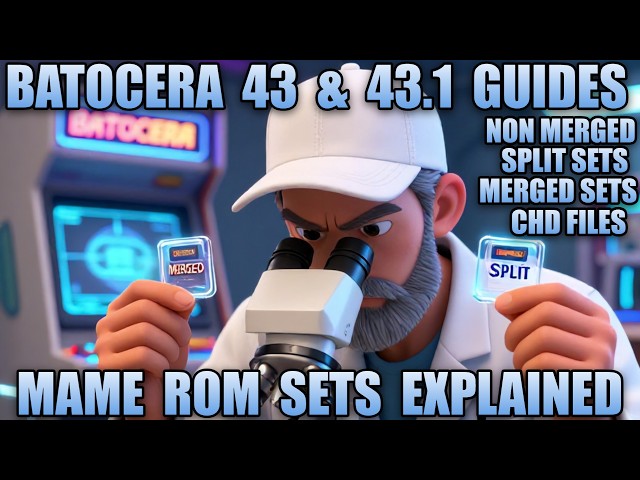 Batocera 43.1 Mame rom sets explained