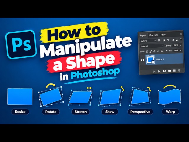 How to manipulate a shape in Photoshop