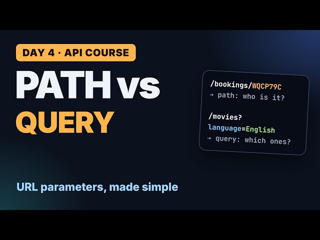 Path Parameters vs Query Parameters in REST API: URL & Endpoint Explained | Day 4 · Learn AI Agents