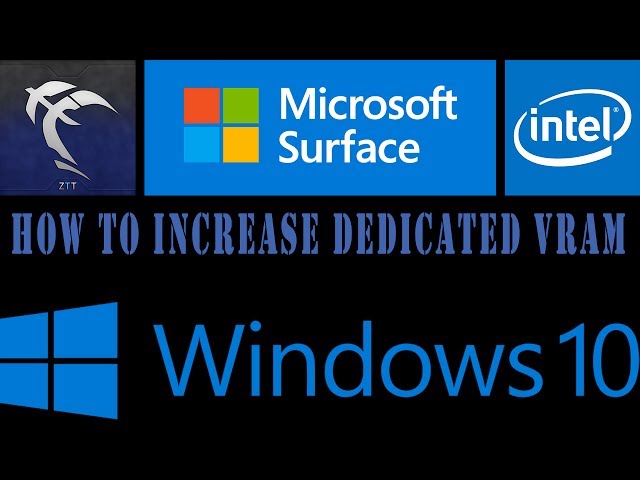 How to increase Dedicated Vram on a Windows 10 Laptop - No Bios