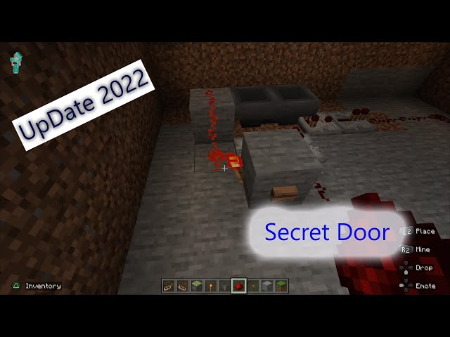 Minecraft: How to Build a Hidden Door! (easy)
