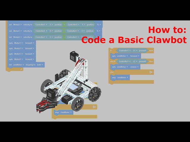 Coding a Basic Clawbot using VexCode V5 Blocks