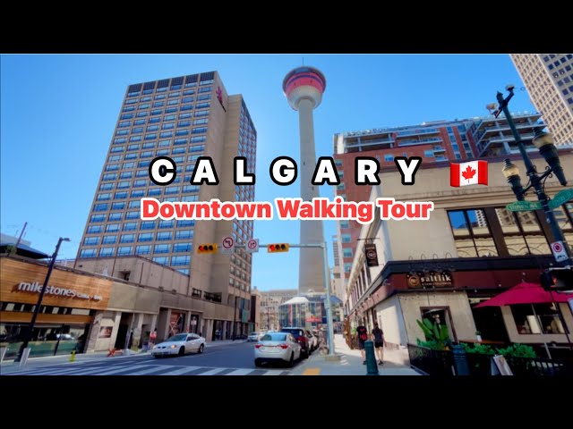 Calgary Downtown Walking Tour | Stephen Ave, Olympic Plaza, City Hall | Alberta, Canada 🇨🇦 