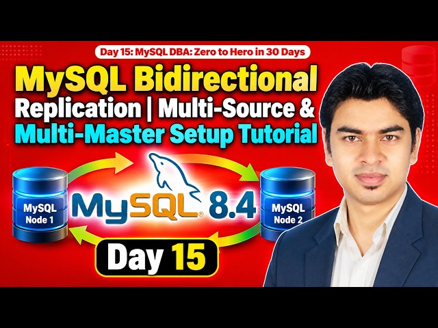 MySQL Bidirectional Replication | Multi-Source & Multi-Master Setup Tutorial#mysql #replication #dba