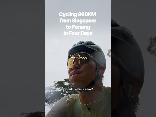Cycling 860km to Penang in 4 days #shorts #cycling