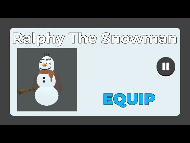 Roblox Puppet ~ Ralphy The Snowman Theme ☃️ ~ [Fan Made Xmas Skin] 🎵 🎄