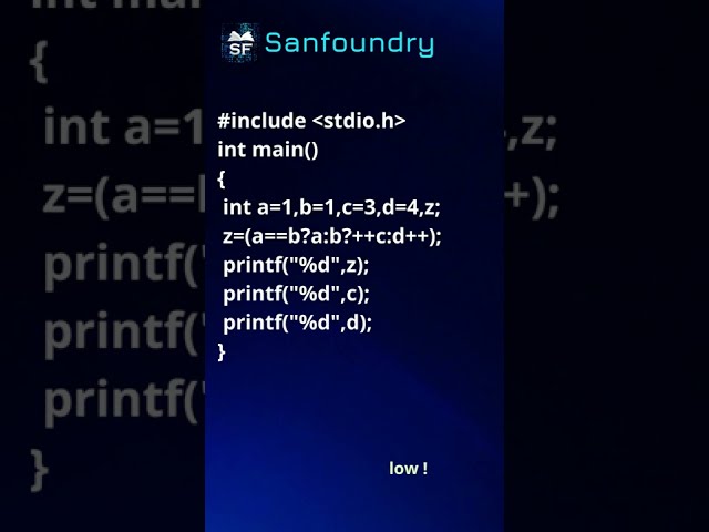 C Language Problem 21 | Sanfoundry | #Shorts
