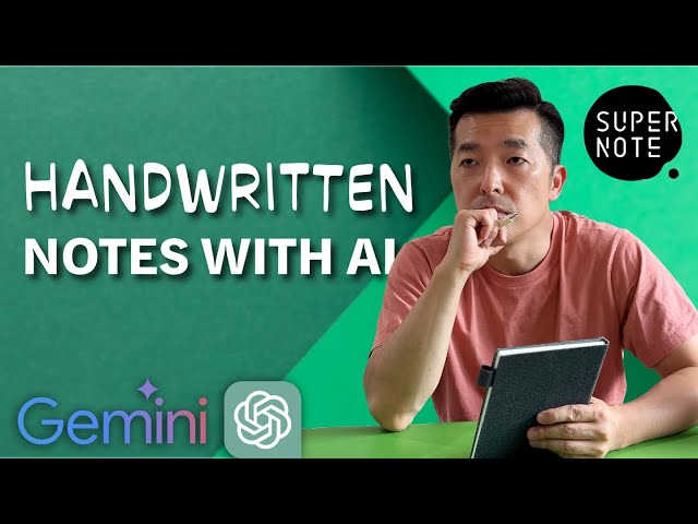 Bring your Handwritten Notes to Life with AI feat. SuperNote