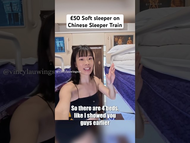 First time on a Chinese sleeper train 🚃🇨🇳 #china #travel #chinatravel #backpacking #sololeveling