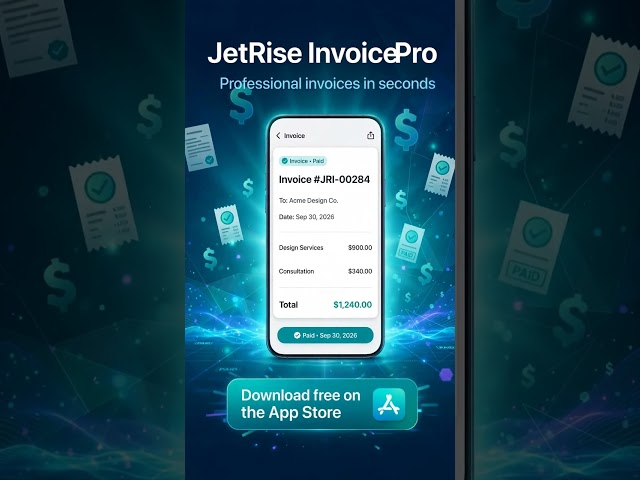 JetRise Invoice Pro — Professional Invoices in Seconds