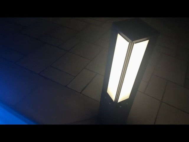 Stylish Solar Lantern -how it looks in the day and night