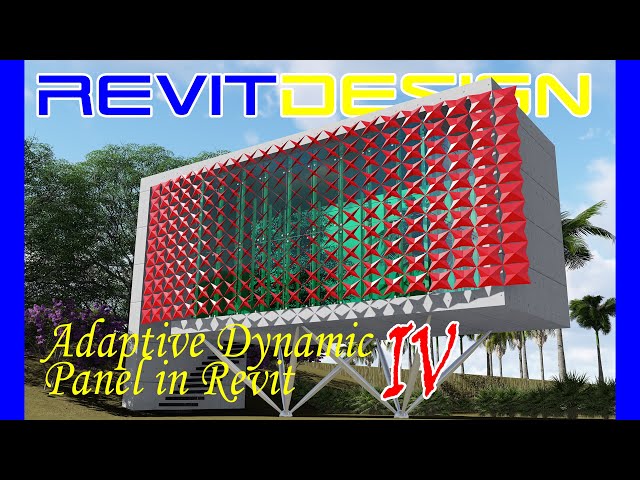 RD132. Adaptive Dynamic Panel in Revit IV. 100% Not A Dynamo. Kinetic Facade in Revit