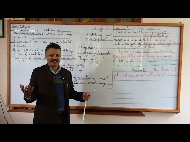 Computers and the Pursuit of Happiness Paragraph 1 Explained KU BBA BBIS Eng101 November 11 2023