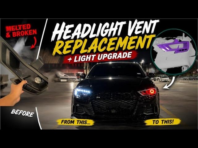 I Replaced My MELTED Headlight Vent… & Upgraded the Lights! 🔥