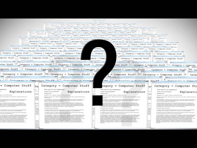 The Other Guys - Consistency - Sales and Use Tax Answers
