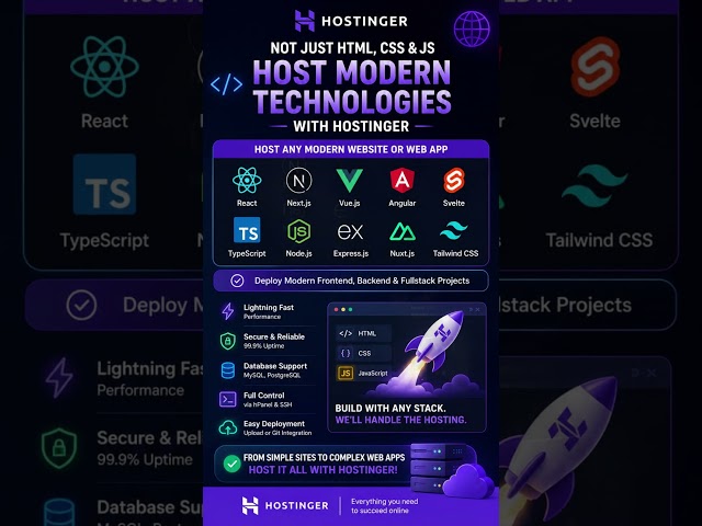 Hostinger Tutorial for Beginners #shorts #halo#Hostinger #HostingerTutorial #WebHosting #coding