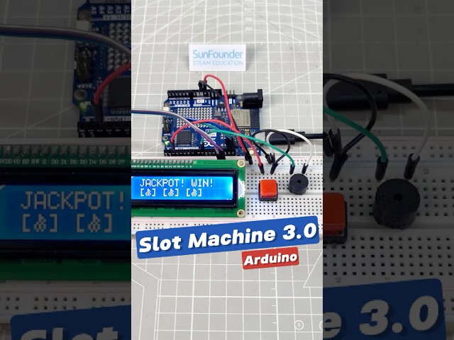 I Built a Mini Slot Machine with Arduino! 🎰#arduino  #arduinoproject  #stemprojects