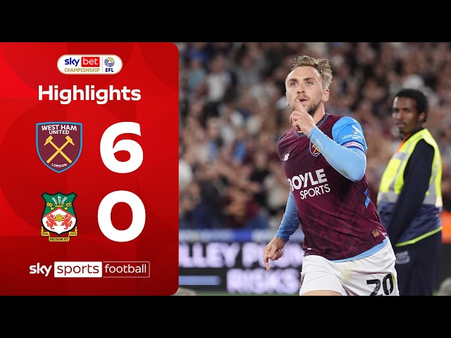 Hammers HIT Wrexham for SIX | West Ham 6-0 Wrexham | EFL Highlights