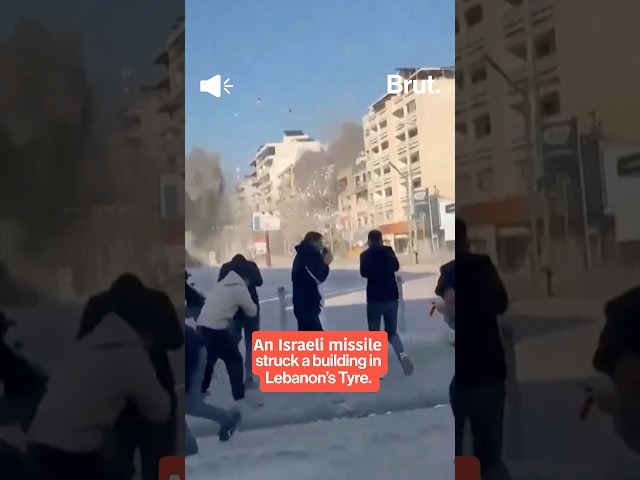 An Israeli missile hit a building in Lebanon’s Tyre.
