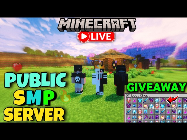 🔴 LIVE 🔥 Best Public Cracked Lifesteal SMP Minecraft | 24/7 Online | Java + Bedrock | Free To Join