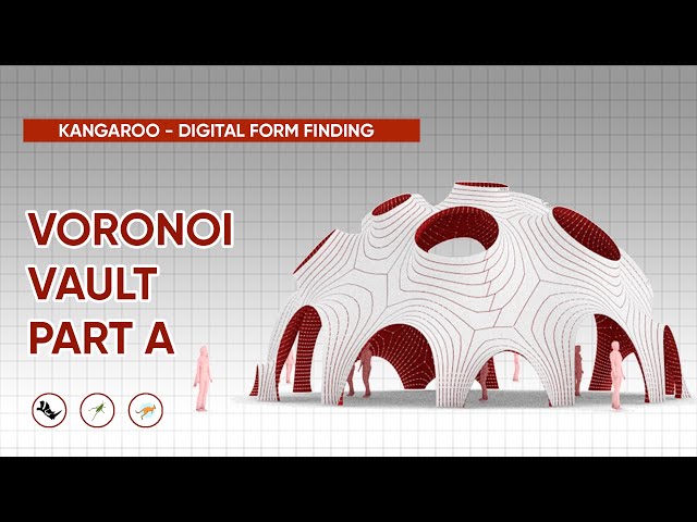 Kangaroo - Grasshopper Tutorial | Voronoi Vault | Rhino 3D modelling