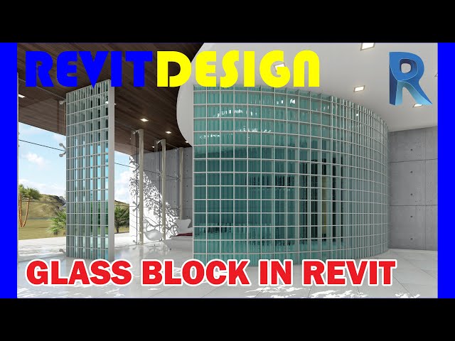 RD102. How to create a Glass Block in Revit. Curtain Wall Glass Block in Revit.