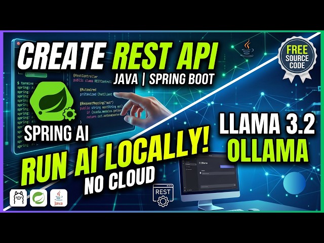Create a REST API with Spring AI & Llama 3.2 | Run AI Locally with Ollama