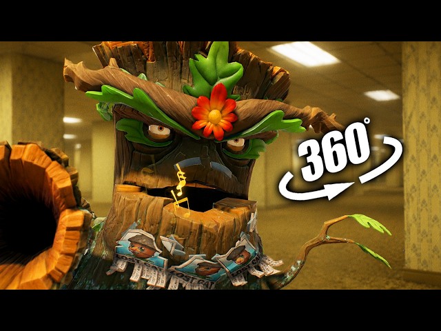 PVZ TREE VS YETI in Backroom! | VR / 4K | PVZ MEME