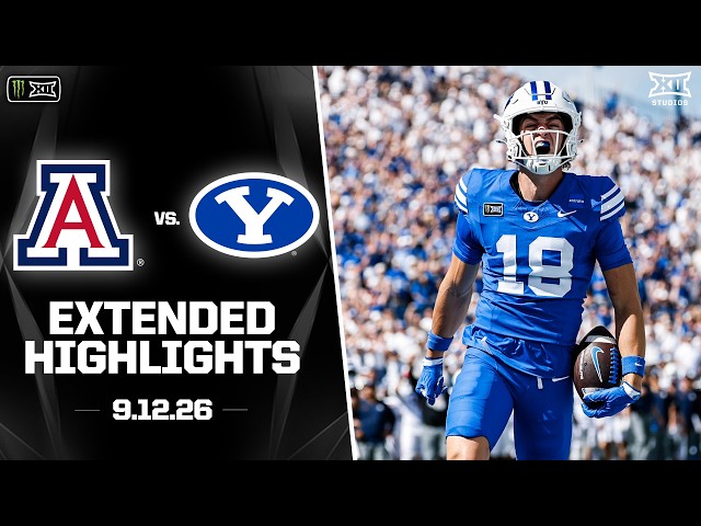 Arizona vs. #15 BYU Extended Highlights | 2026 Monster Energy Big 12 Football
