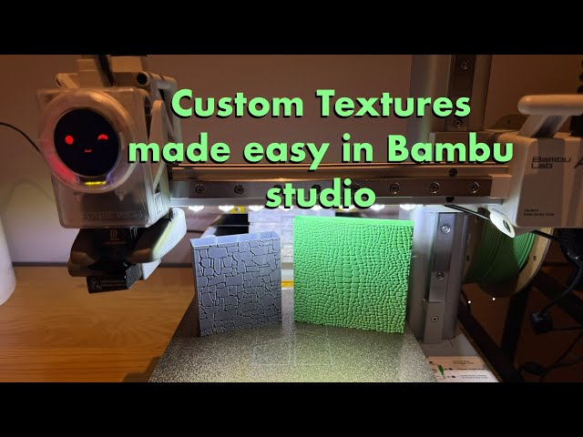 Create custom textures on your 3d prints in seconds 