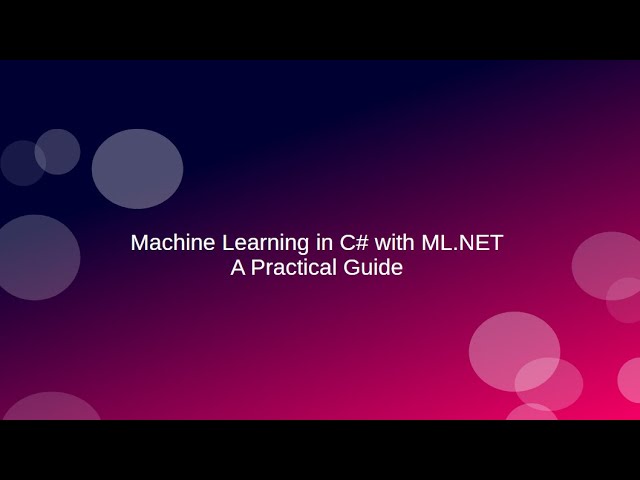 (5) Machine Learning in C# with ML.NET | Feature Engineering